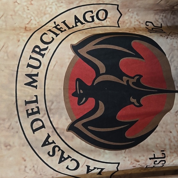 Men's Short Sleeve Tee, Bacardi Oakheart, Logo, 4XL, Tan, Gold, Black, Red, Bat - Picture 5 of 11